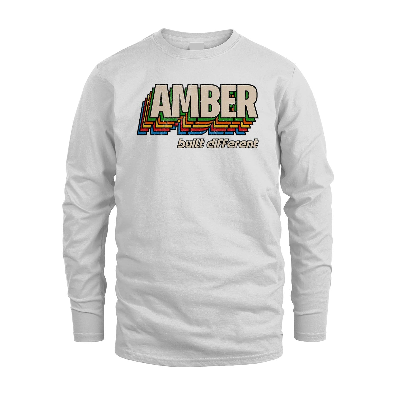 Your Name Built Different Retro Shirt AMBER M1-26