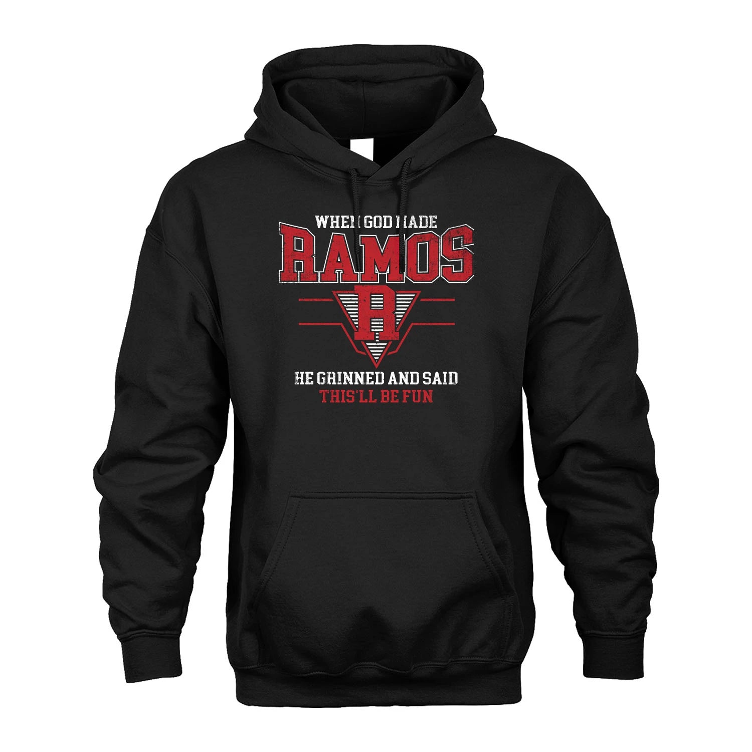 When God Made Your Name He Grinned And Said This'll Be Fun Baseball Shirt RAMOS M1-29