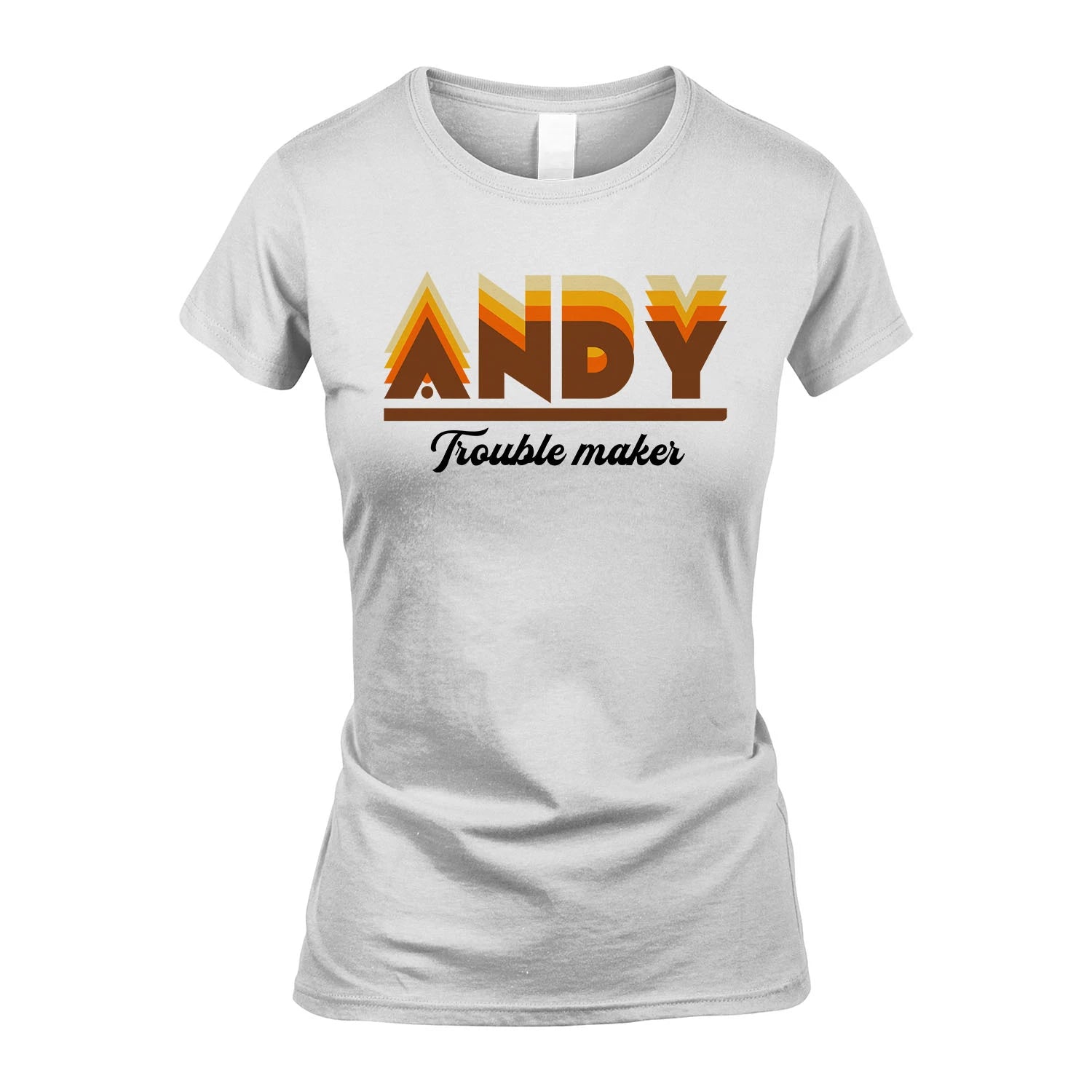 Your Name Trouble Maker Funny Shirt ANDY M1-34