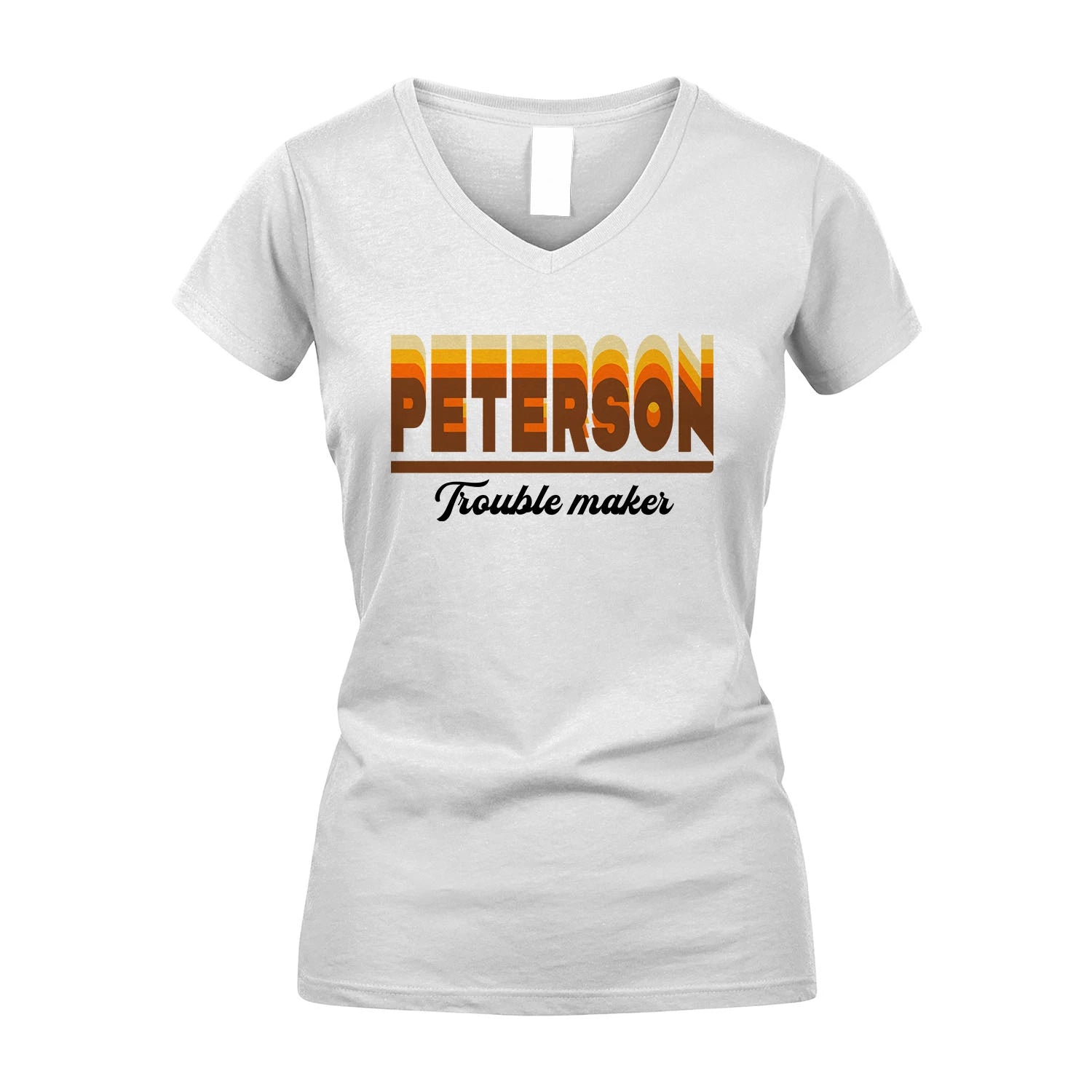 Your Name Trouble Maker Funny Shirt PETERSON M1-34