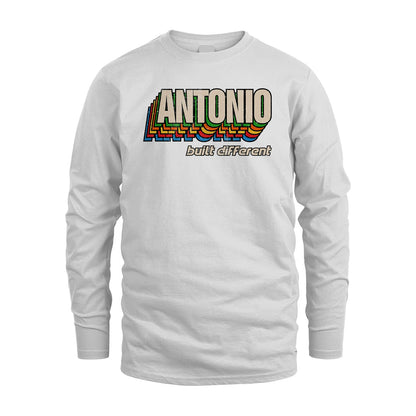 Your Name Built Different Retro Shirt ANTONIO M1-26