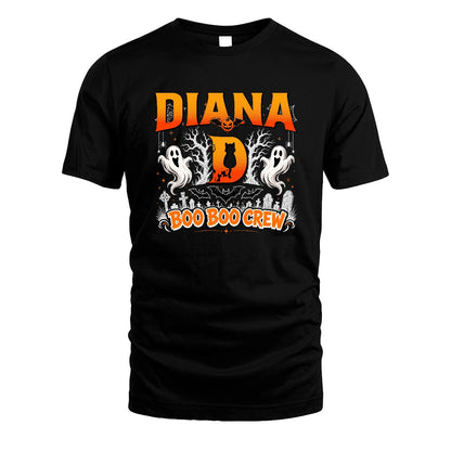 Boo Boo Crew Halloween Custom Name Shirt DIANA M1-28