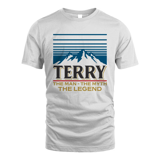 The Man The Myth The Legend Vintage Mountain Shirt TERRY M1-19