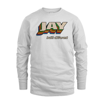 Your Name Built Different Retro Shirt JAY M1-26
