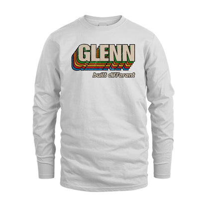 Your Name Built Different Retro Shirt GLENN M1-26