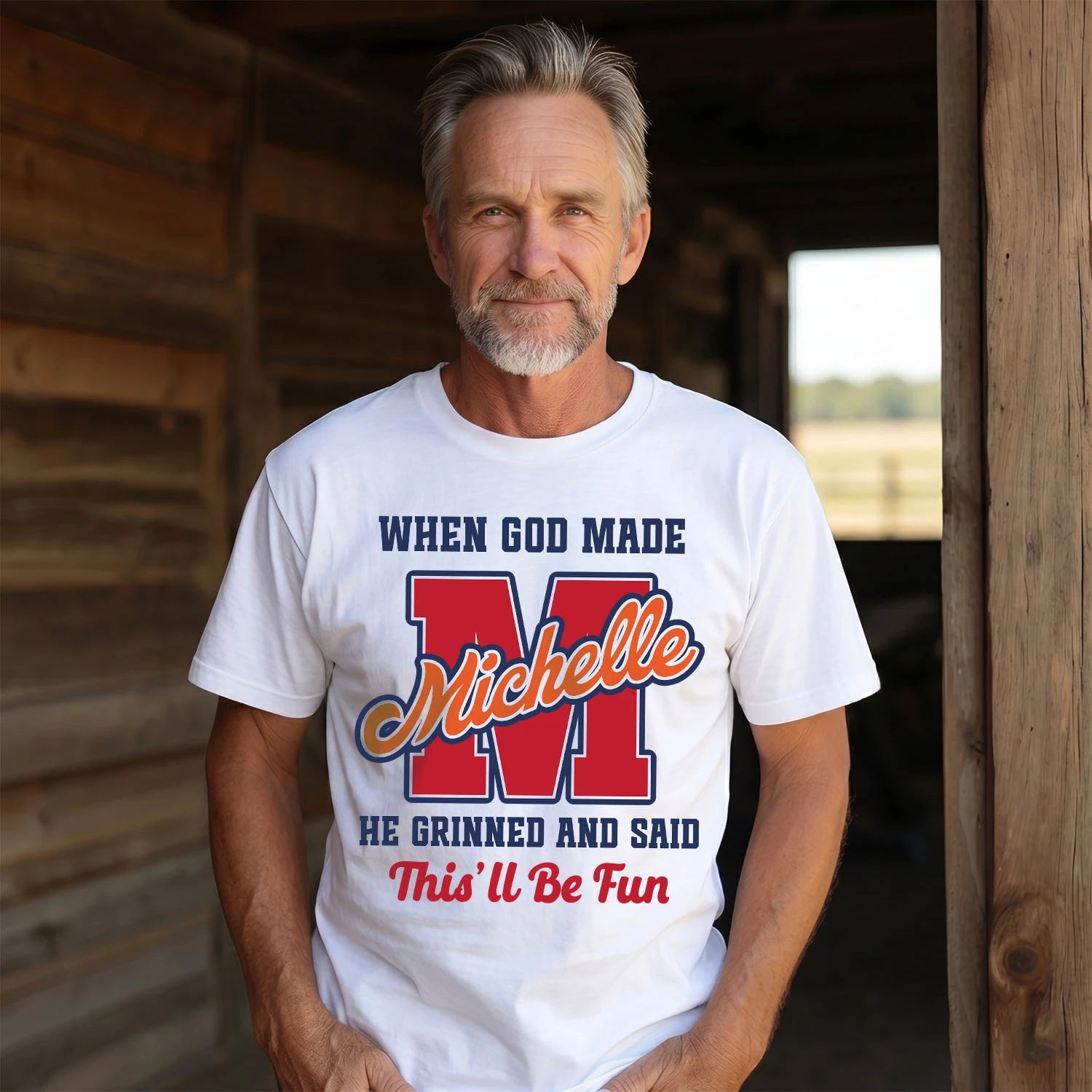 God Made Your Name Custom Shirt MICHELLE M1-16