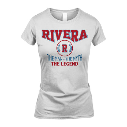 The Man The Myth The Legend Jet Style Shirt RIVERA M1-9