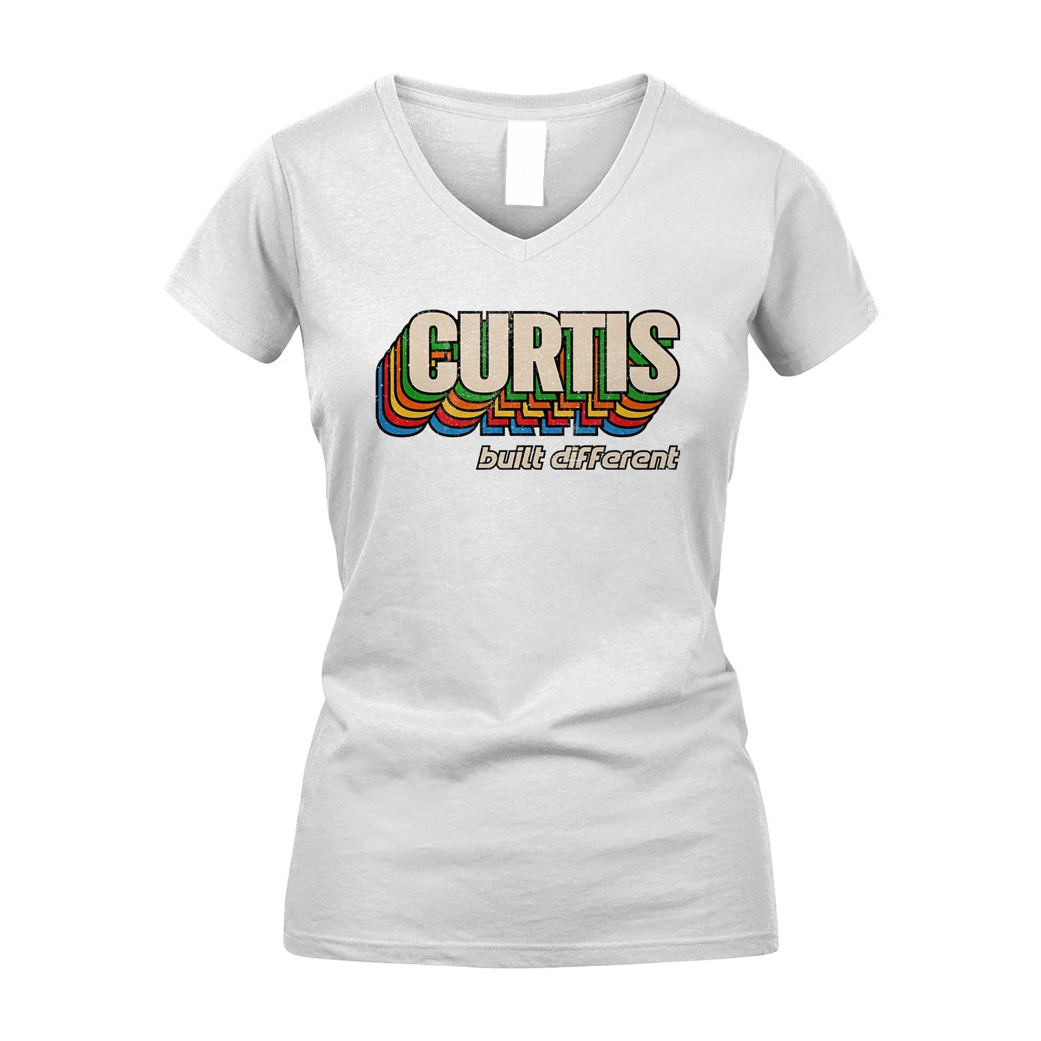 Your Name Built Different Retro Shirt CURTIS M1-26