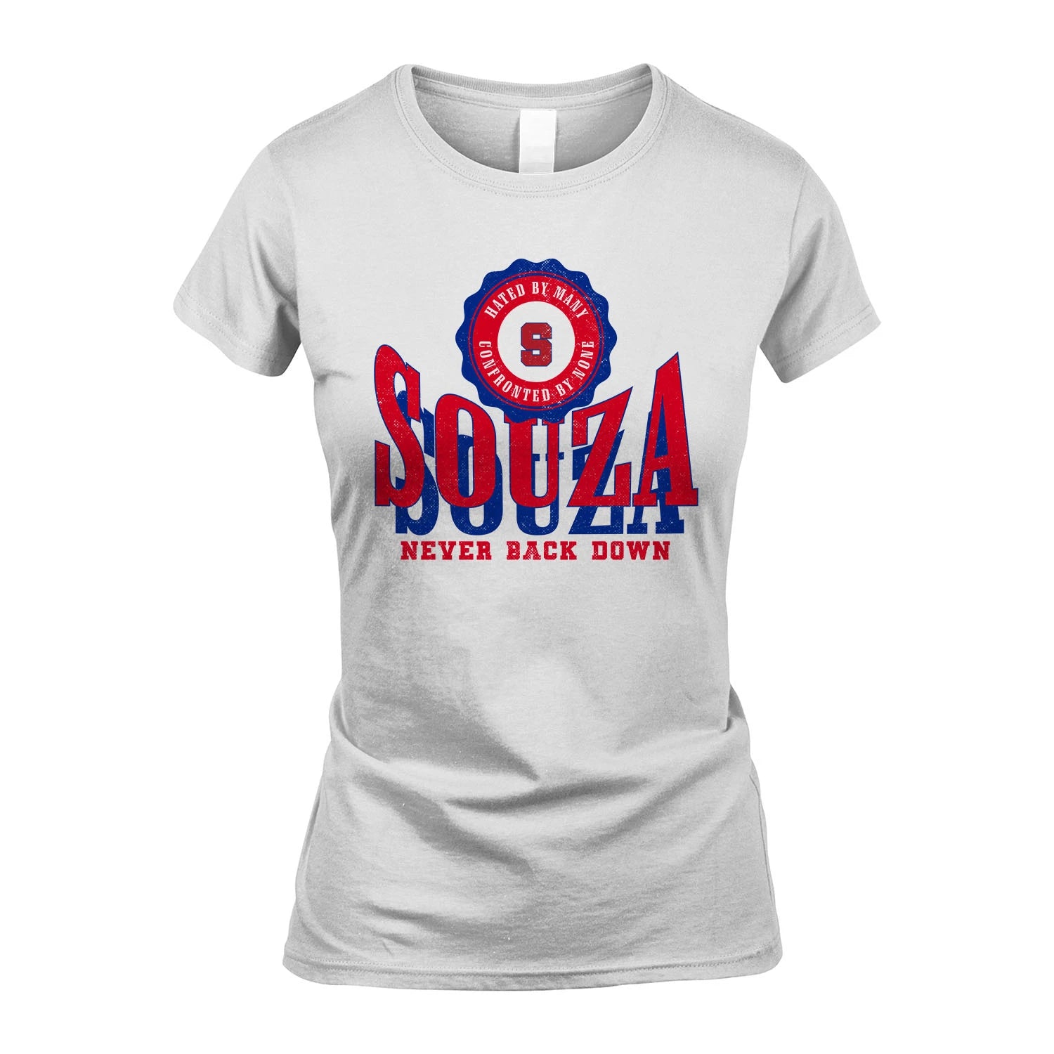 Your Name Never Back Down Shirt SOUZA M1-33