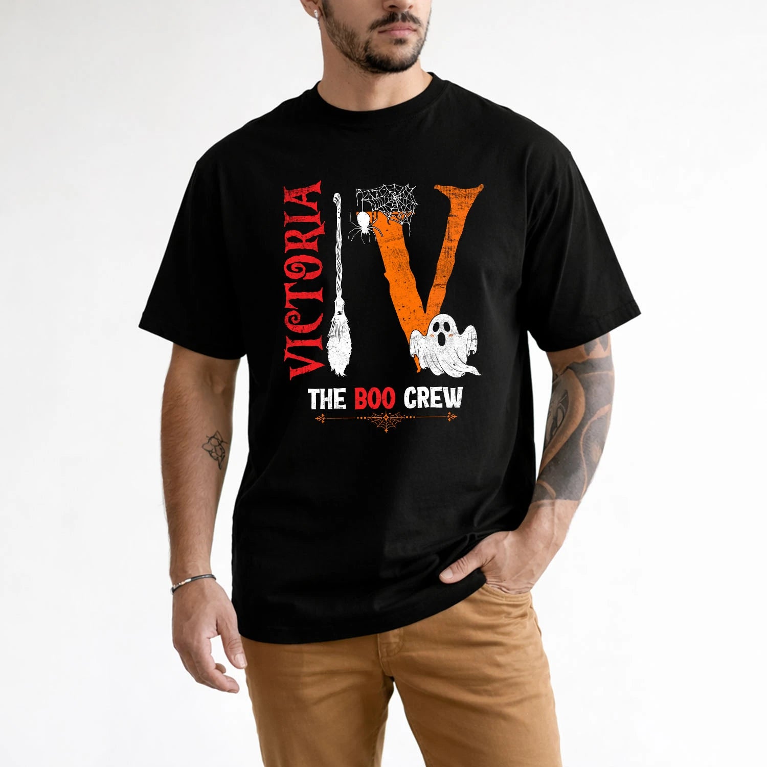 The Boo Crew Halloween With Your Name Shirt VICTORIA M1-23
