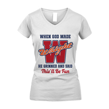 God Made Your Name Custom Shirt WRIGHT M1-16