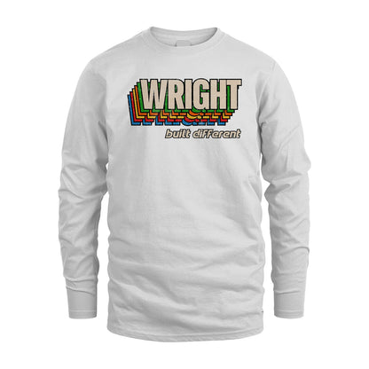 Your Name Built Different Retro Shirt WRIGHT M1-26