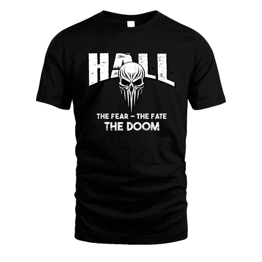 The Fear The Fate The Doom Skull Shirt HALL M1-39
