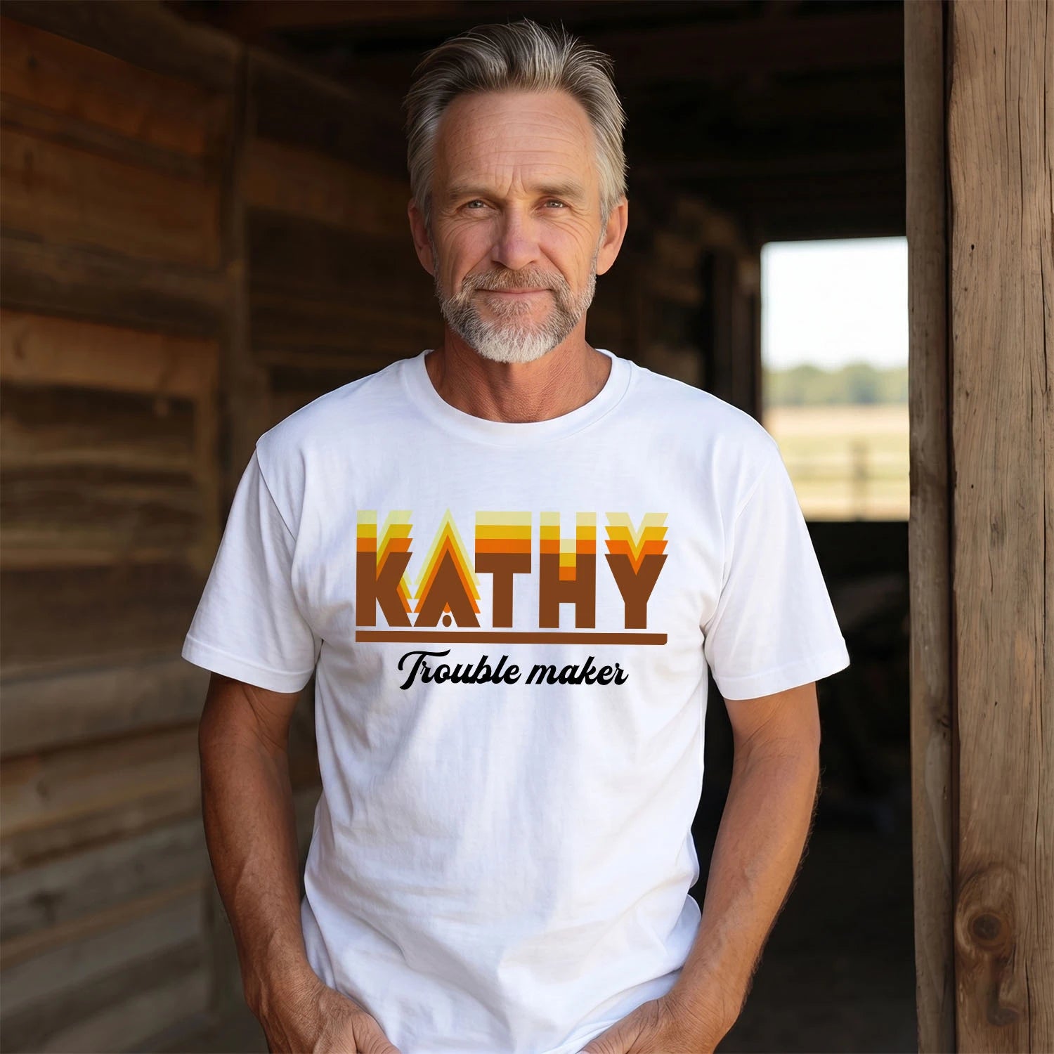 Your Name Trouble Maker Funny Shirt KATHY M1-34