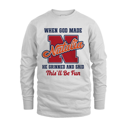 God Made Your Name Custom Shirt NATALIA M1-16