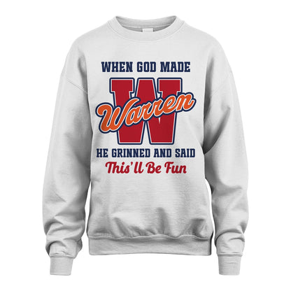 God Made Your Name Custom Shirt WARREN M1-16