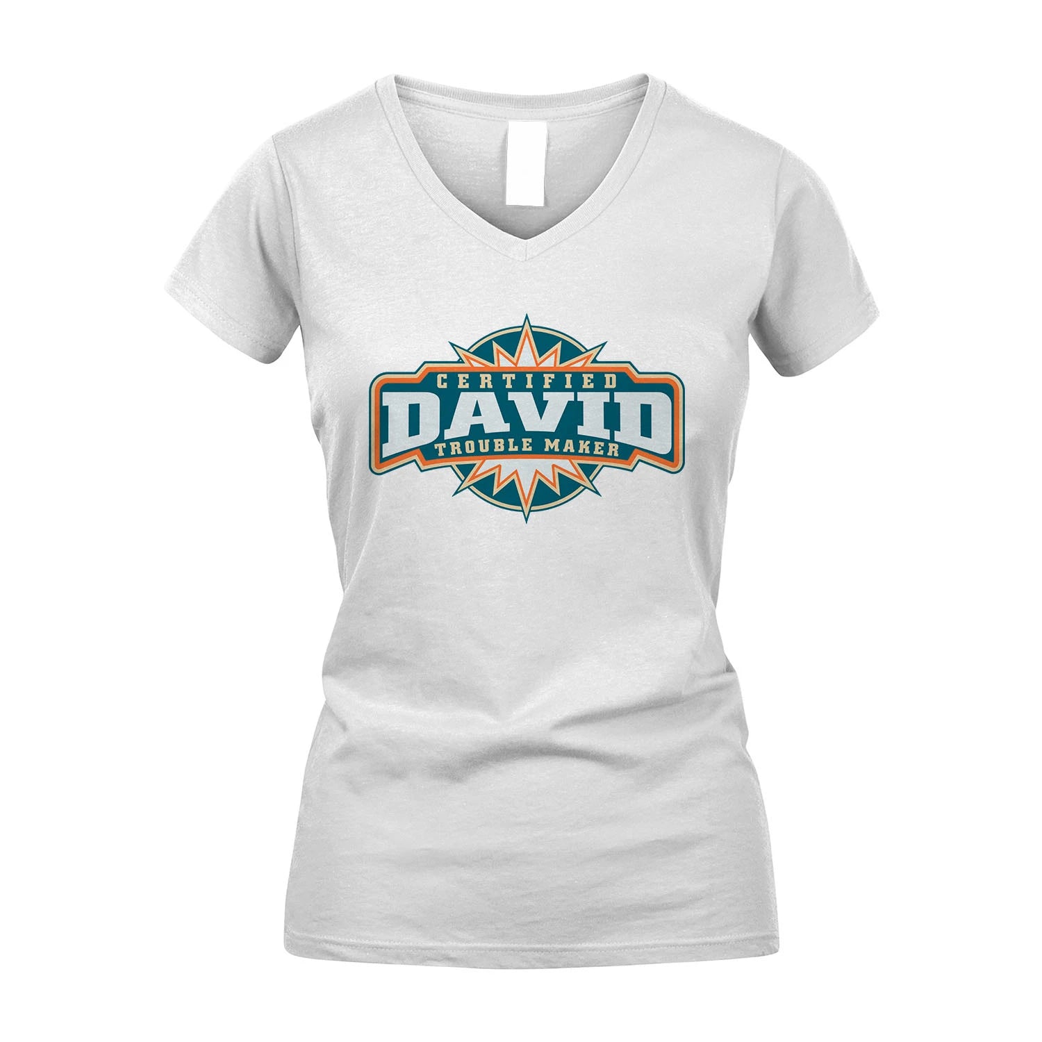 Certified Your Name Trouble Maker Shirt DAVID M1-36