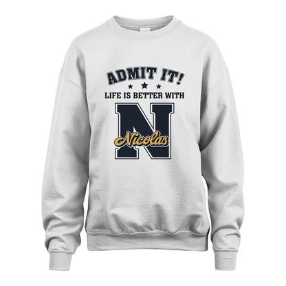 Life Is Better With Your Name Shirt NICOLAS M1-17