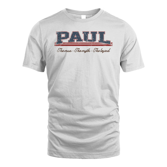 The Man The Myth The Legend Vintage Shirt PAUL M1-6