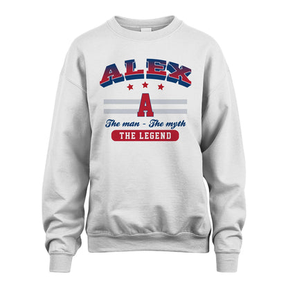The Man The Myth The Legend With Your Name Shirt ALEX M1-35