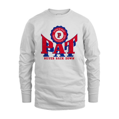 Your Name Never Back Down Shirt PAT M1-33