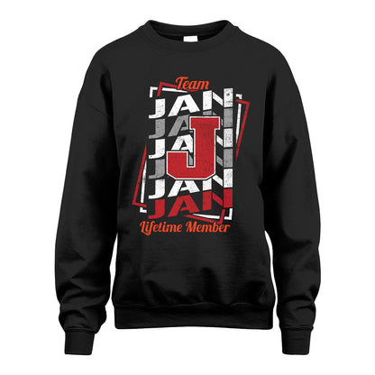 Team Your Name Lifetime Member Sporty Shirt JAN M1-25