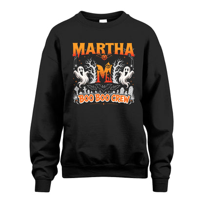 Boo Boo Crew Halloween Custom Name Shirt MARTHA M1-28