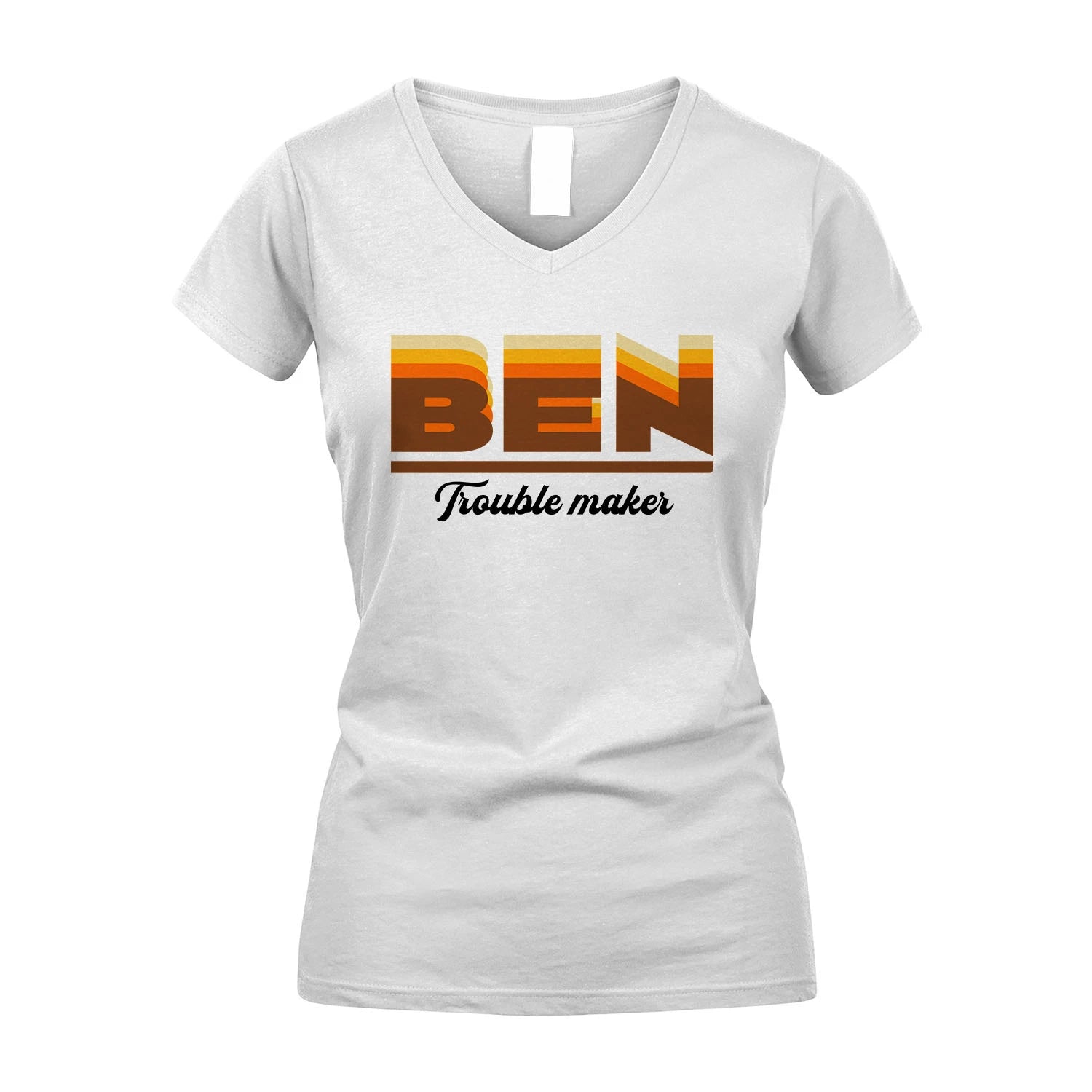 Your Name Trouble Maker Funny Shirt BEN M1-34