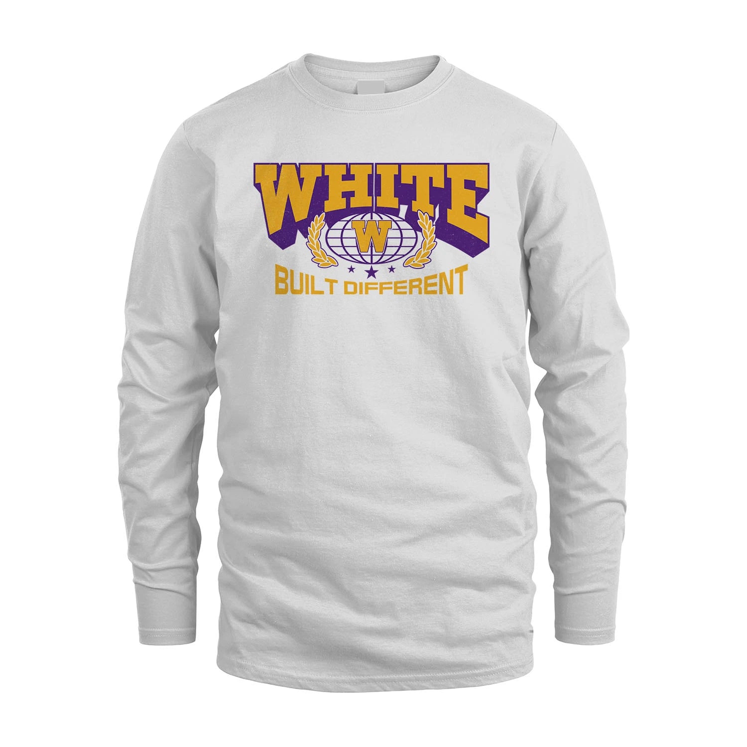 Your Name Built Different Sporty Shirt WHITE M1-32