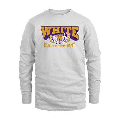 Your Name Built Different Sporty Shirt WHITE M1-32