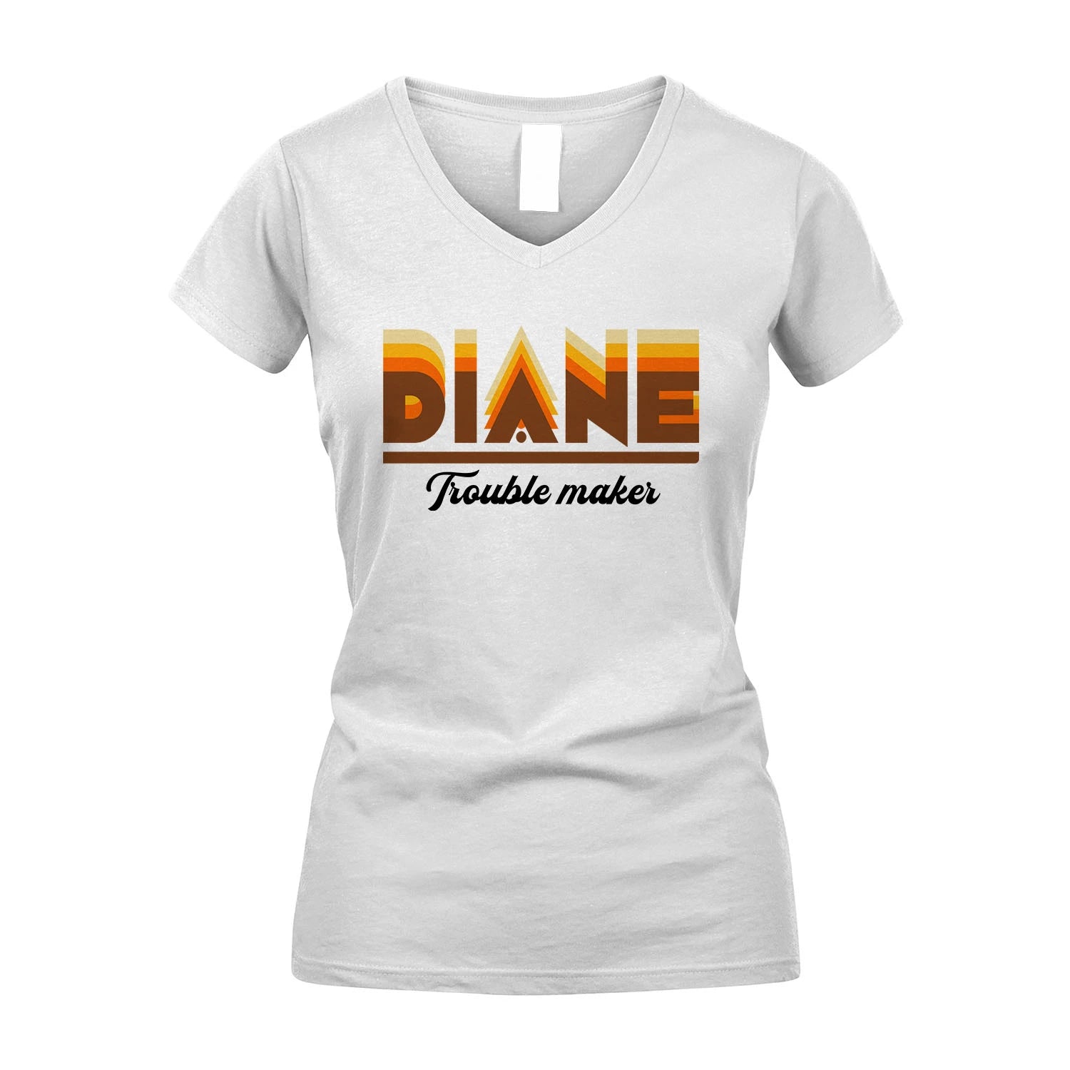 Your Name Trouble Maker Funny Shirt DIANE M1-34