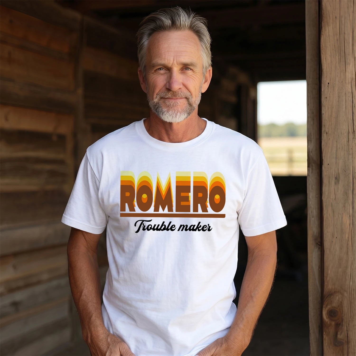 Your Name Trouble Maker Funny Shirt ROMERO M1-34