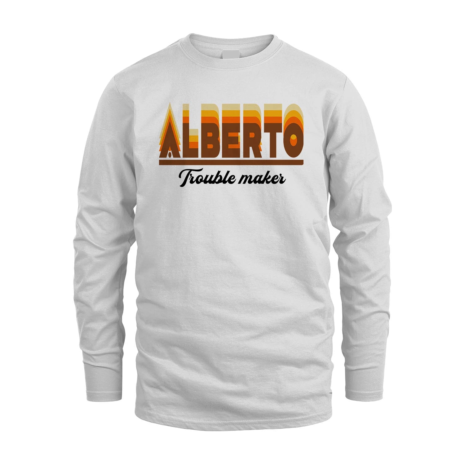 Your Name Trouble Maker Funny Shirt ALBERTO M1-34