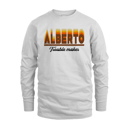 Your Name Trouble Maker Funny Shirt ALBERTO M1-34