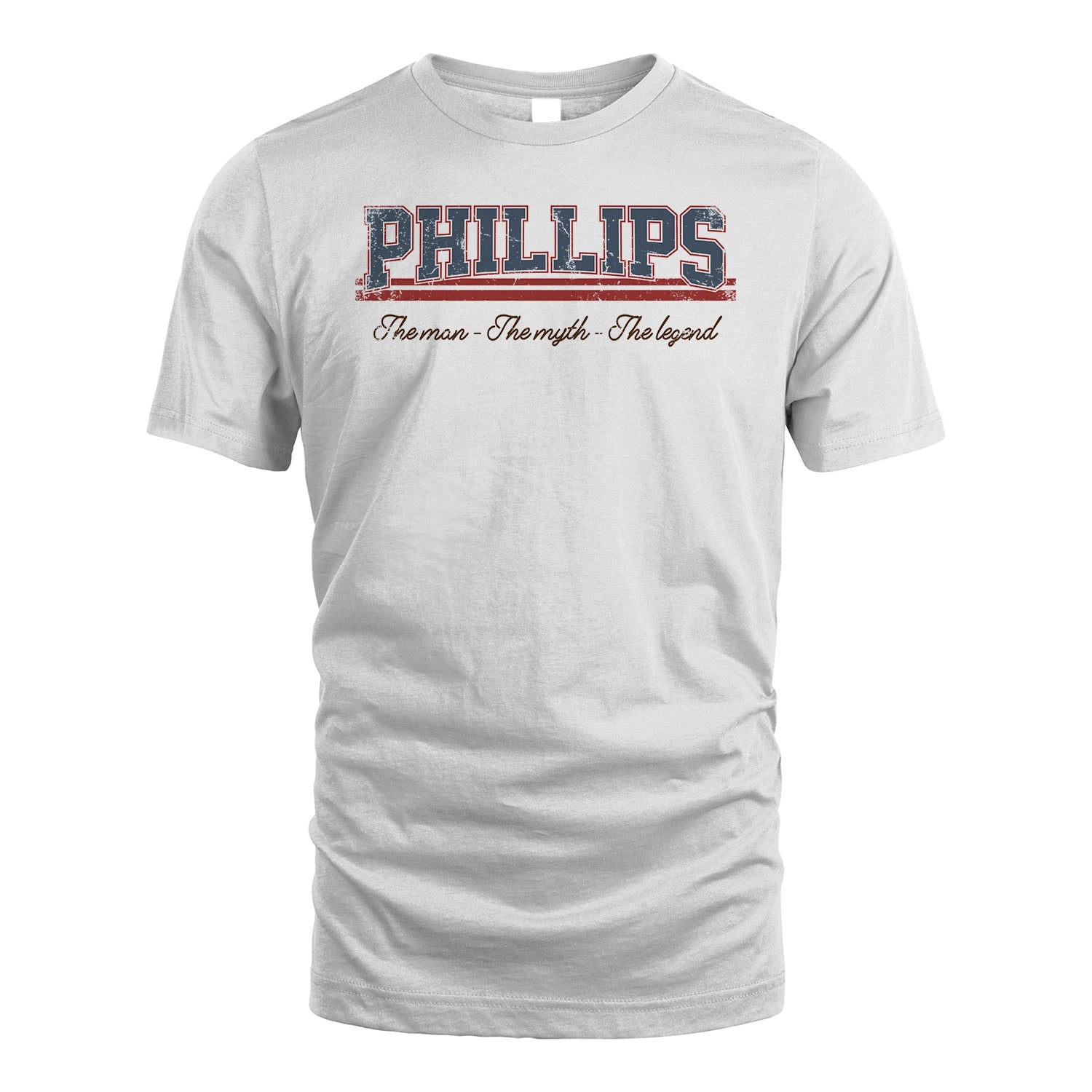 The Man The Myth The Legend Vintage Shirt PHILLIPS M1-6