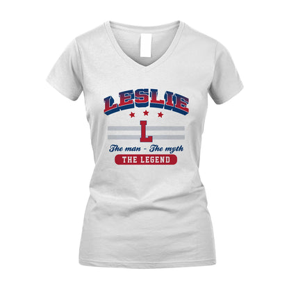 The Man The Myth The Legend With Your Name Shirt LESLIE M1-35