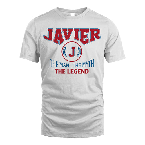 The Man The Myth The Legend Jet Style Shirt JAVIER M1-9