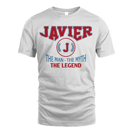 The Man The Myth The Legend Jet Style Shirt JAVIER M1-9
