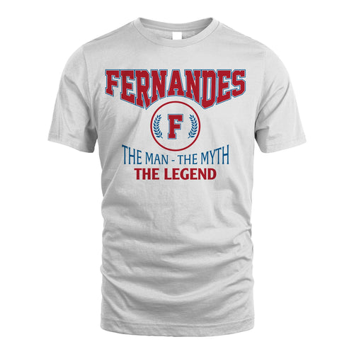 The Man The Myth The Legend Jet Style Shirt FERNANDES M1-9