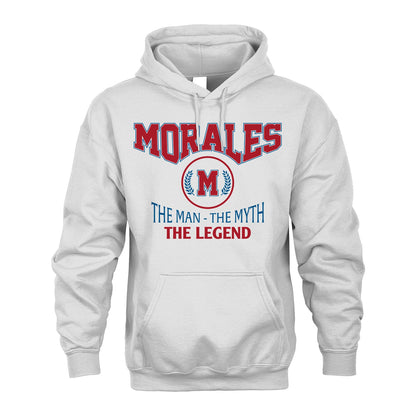 The Man The Myth The Legend Jet Style Shirt MORALES M1-9