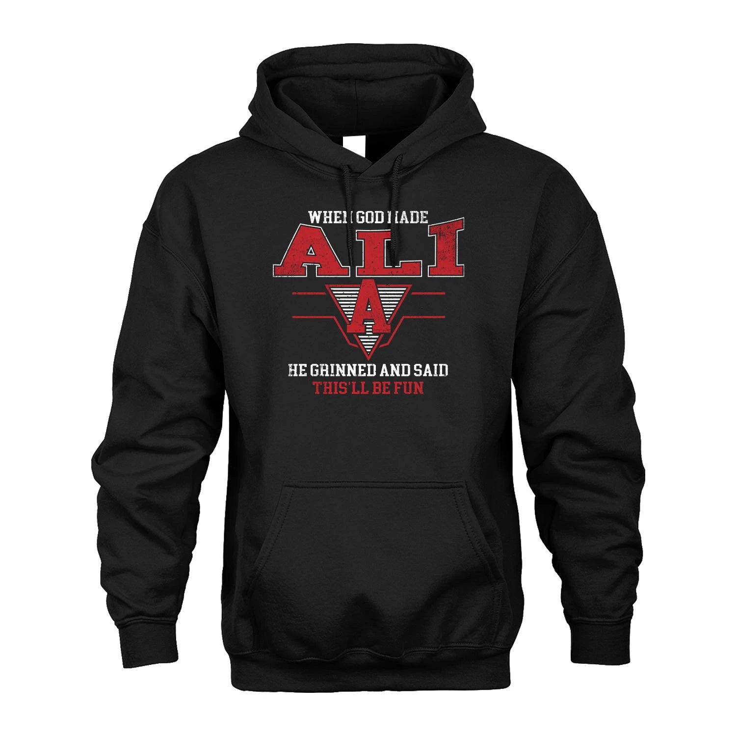 When God Made Your Name He Grinned And Said This'll Be Fun Baseball Shirt ALI M1-29