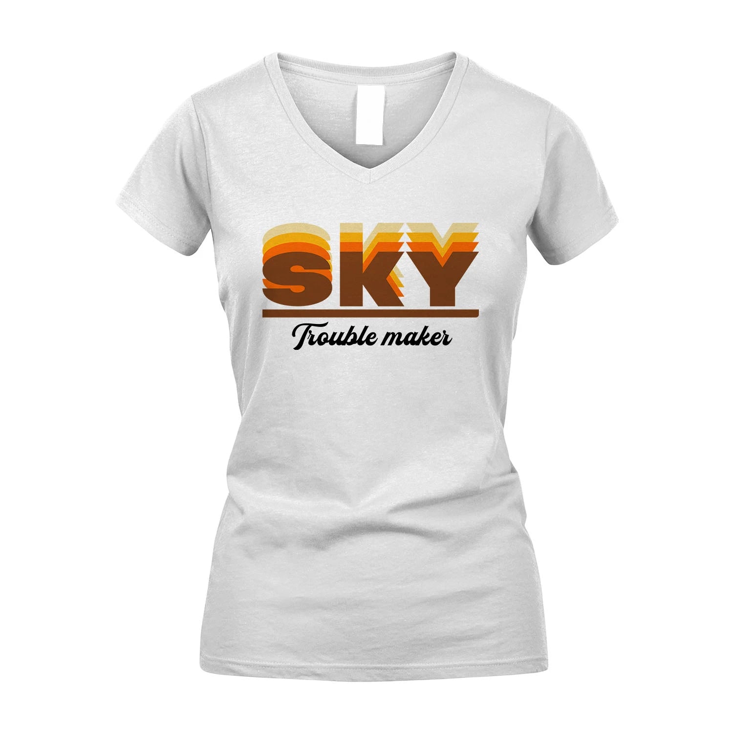 Your Name Trouble Maker Funny Shirt SKY M1-34