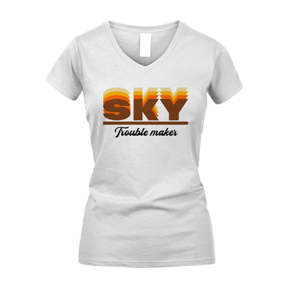 Your Name Trouble Maker Funny Shirt SKY M1-34