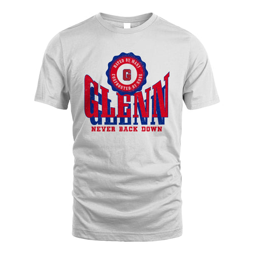 Your Name Never Back Down Shirt GLENN M1-33