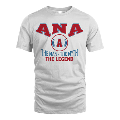 The Man The Myth The Legend Jet Style Shirt ANA M1-9