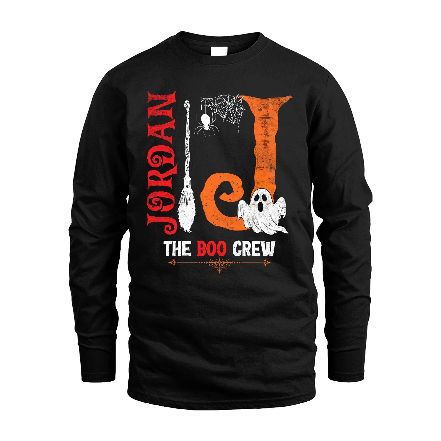The Boo Crew Halloween With Your Name Shirt JORDAN M1-23