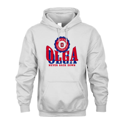 Your Name Never Back Down Shirt OLGA M1-33