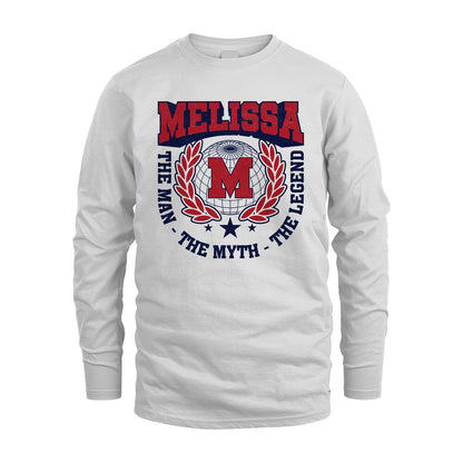 The Man The Myth The Legend Logo Shirt MELISSA M1-30