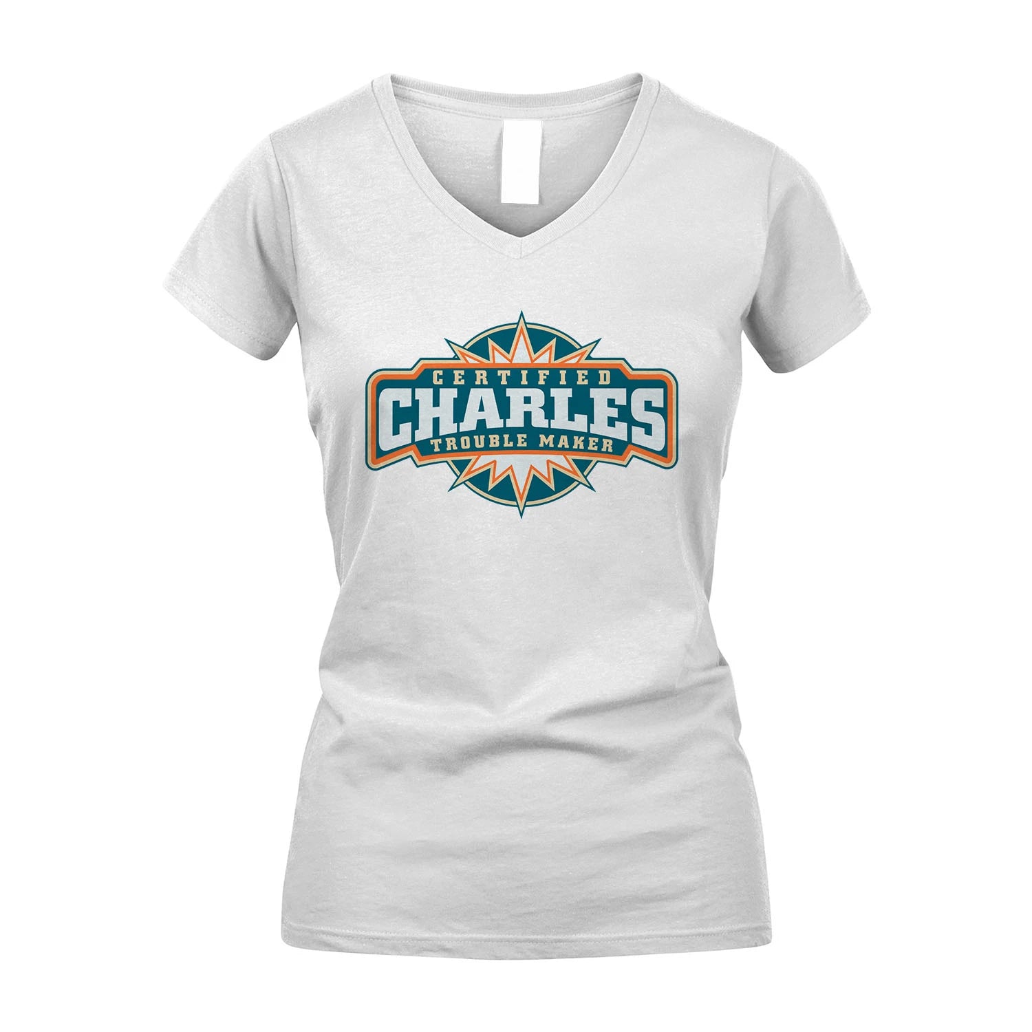 Certified Your Name Trouble Maker Shirt CHARLES M1-36