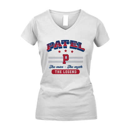 The Man The Myth The Legend With Your Name Shirt PATEL M1-35